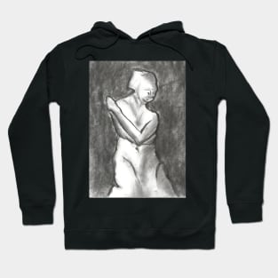 Embrace - Charcoal Drawing Hoodie